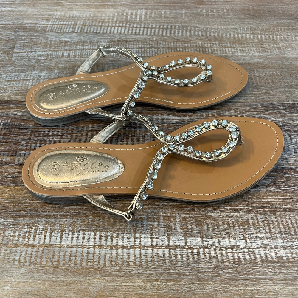Sbicca Cyrstal Lined Sandals